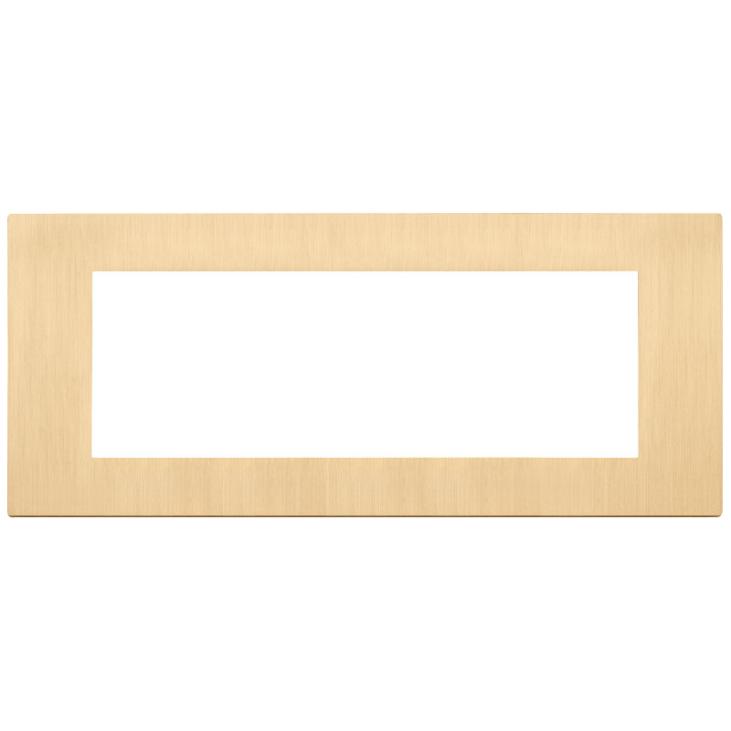 Placca 7M oro spazzolato - Vimar 30657.70