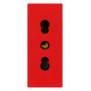 Presa 2P+T 16A P17/11 rosso - Vimar 30203.R