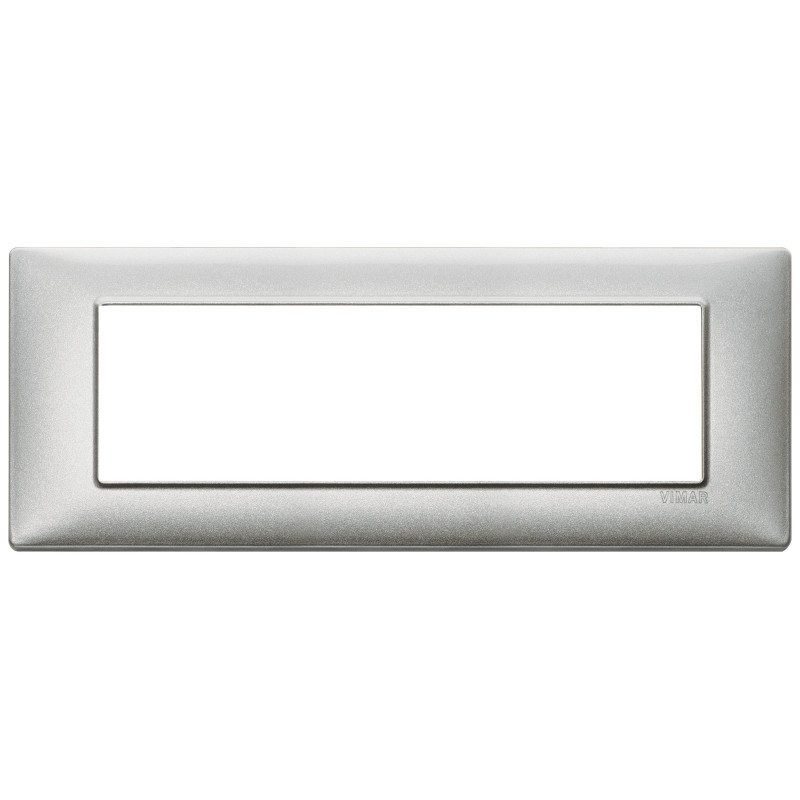 Placca 7M tecnopolimero Silver - Vimar 14657.27