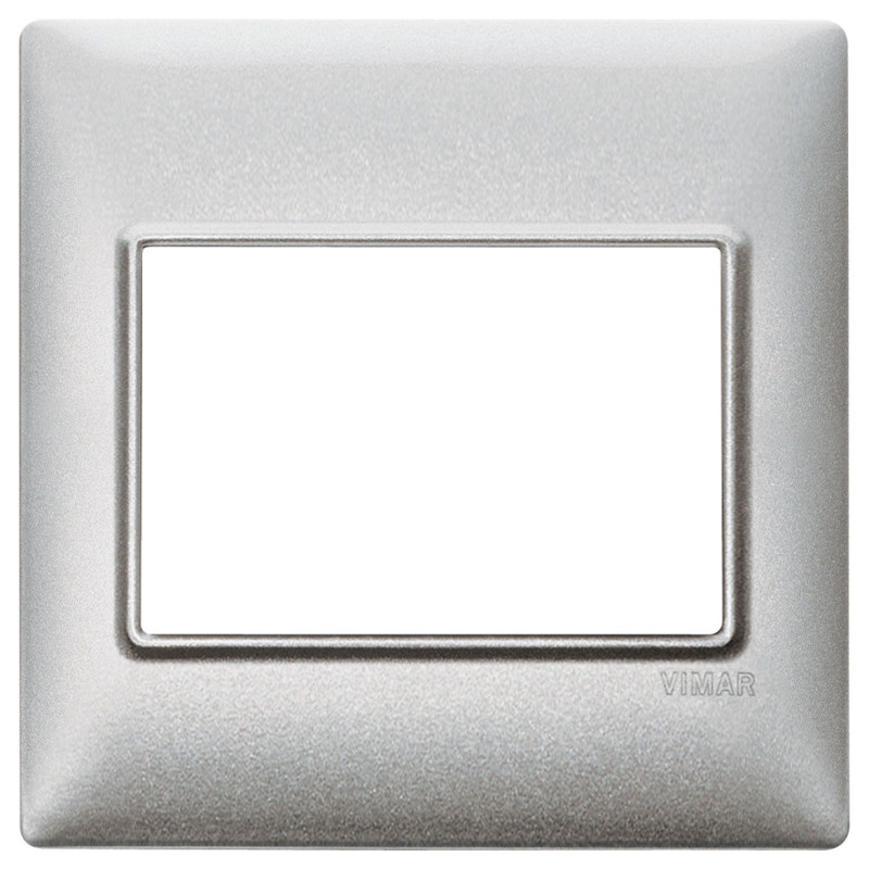 Placca 3M BS tecnopolimero Silver - Vimar 14648.27
