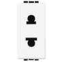 light - presa 2P 16A euroamericana d=5 - BTicino N4125