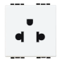 light - presa 2P+T 16A euroamericana d=5 - BTicino N4126