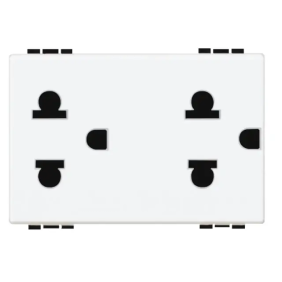 light - presa duplex univers 2P+T 16A - BTicino N4185