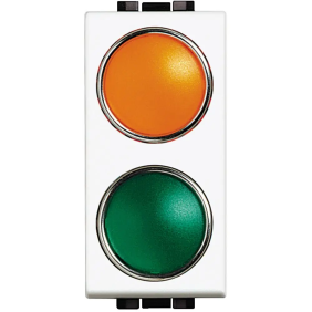 light - portalampada arancio/verde - BTicino N4372AV