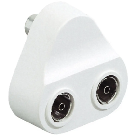 adattatore TV1 spina TV/2 prese d.9,5mm - BTicino S2136