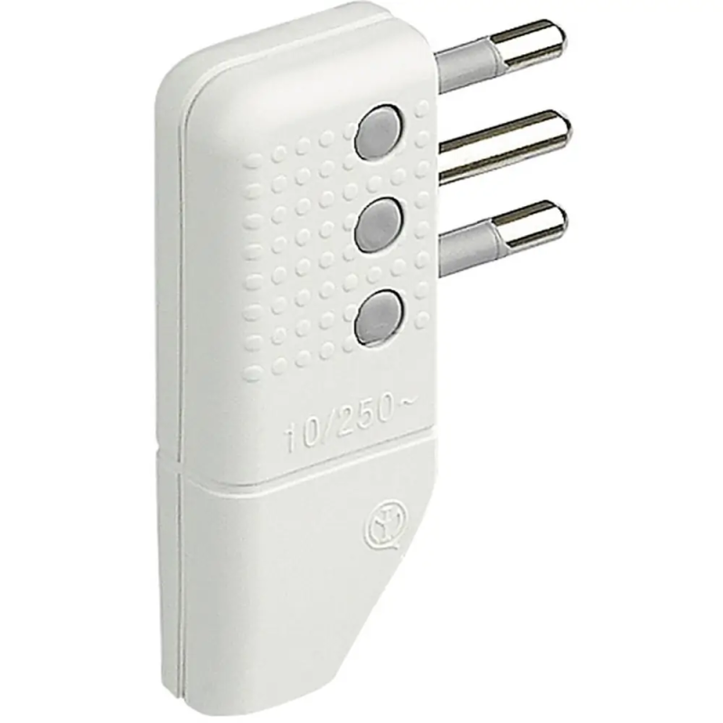 kit - spina corner squadra 2P+T 10A bianco - BTicino S2467TAE