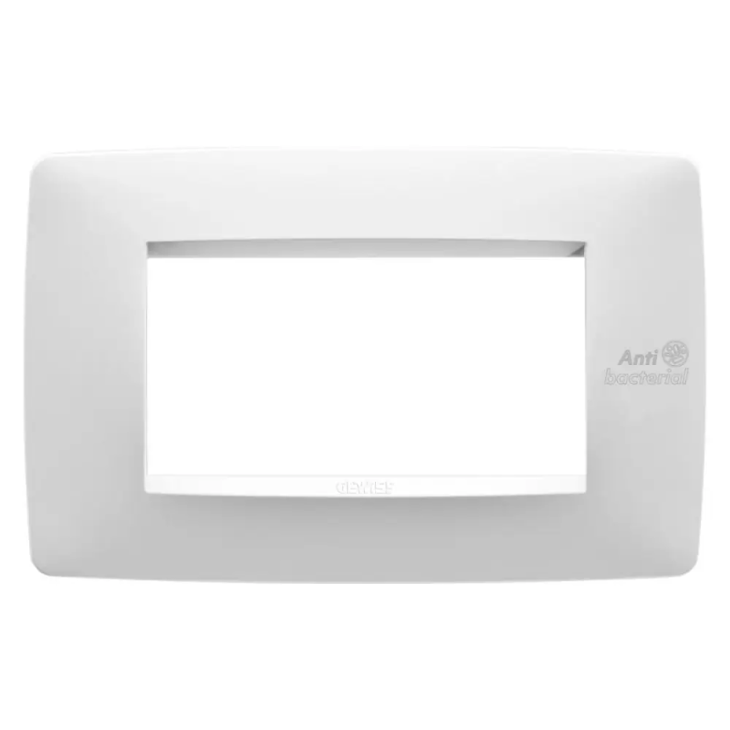 PLACCA ONE 4P BIANCO ANTIBATTERICO - Gewiss GW16104AB