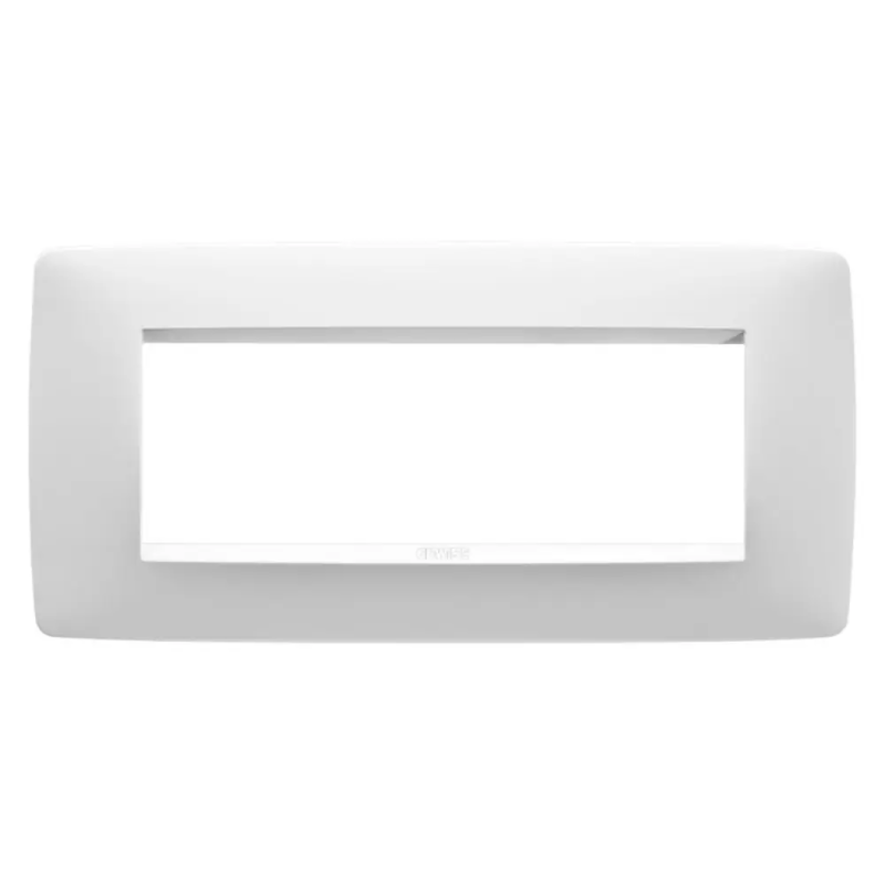 PLACCA ONE 6P BIANCO SATINATO - Gewiss GW16106VW