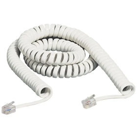 kit - cavo spirale 2 plug 4/4 2,5m bianco - BTicino S2587B