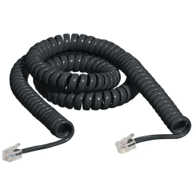 kit - cavo spirale 2 plug 4/4 2,5m nero - BTicino S2587N
