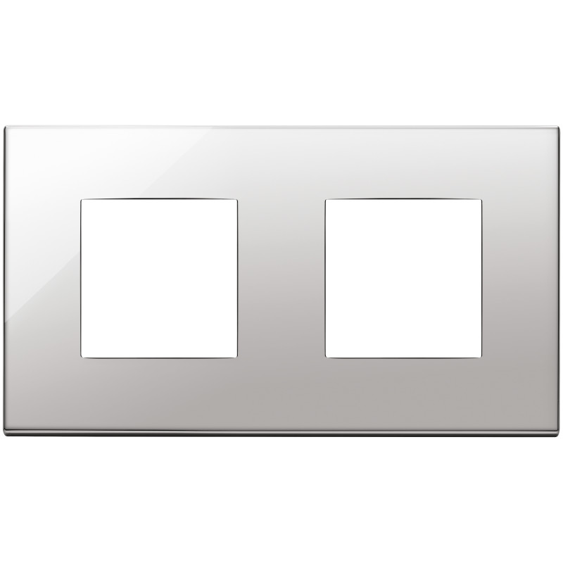 Placca 4M (2+2)int71 nichel - Vimar 22643.81