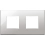 Placca 4M (2+2)int71 nichel - Vimar 22643.81