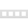 Placca 8M (2+2+2+2)int71 bianco matt - Vimar 22669.01