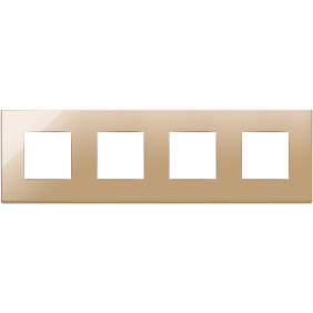 Placca 8M (2+2+2+2)int71 oro - Vimar 22669.82