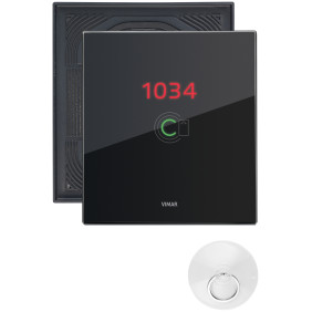 Placca 3M transp. NR nero diamante IP55 - Vimar 0K21666.76.03