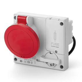 PRESA INC.OMNIA C/FUS.3P+N 16A  6H IP44 - SCAME 401.1687