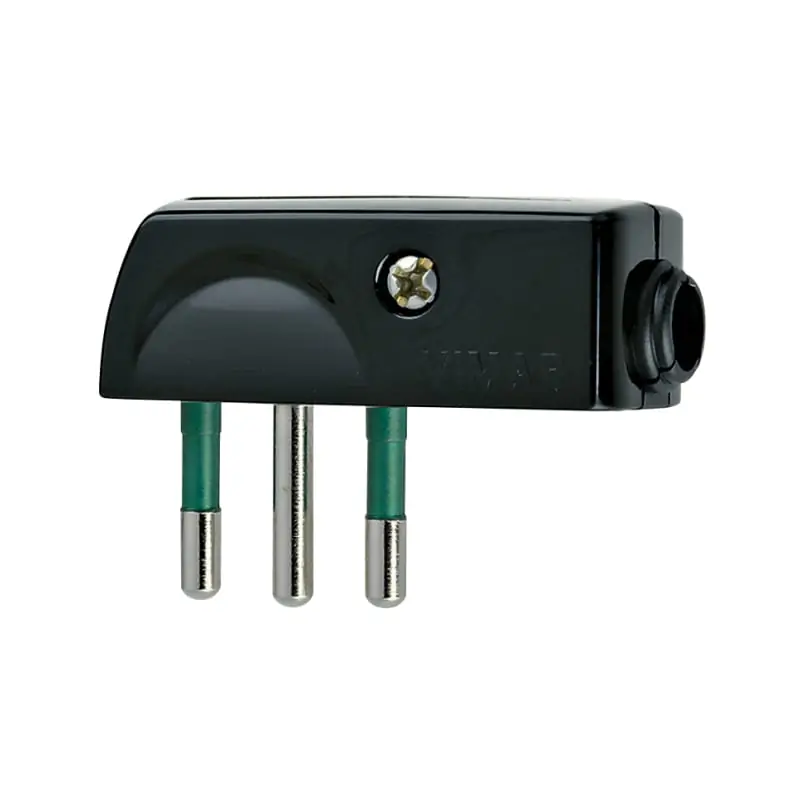 Spina 2P+T 10A SPA11 90? nero - Vimar 00206