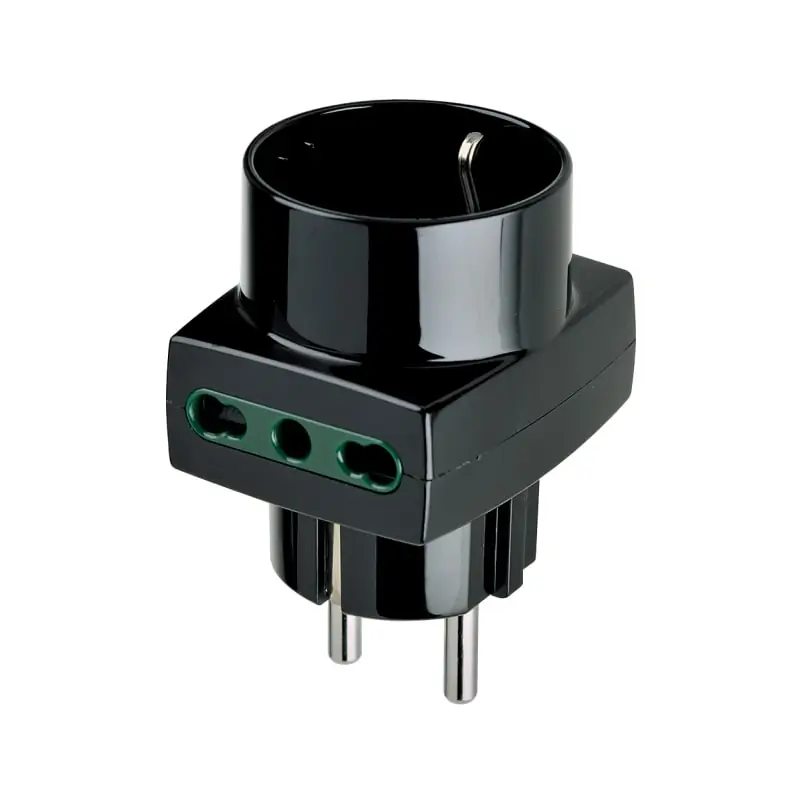 Adattatore mult. S31+2P17/11+P30 nero - Vimar 00325