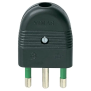 Spina 2P+T 16A assiale nero - Vimar 01026