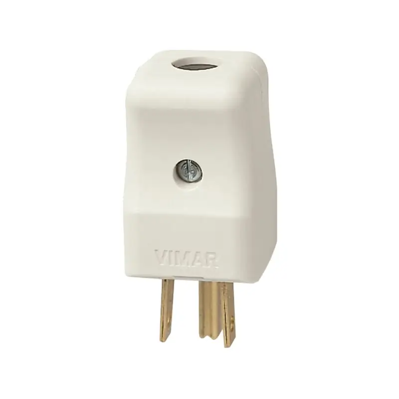 Spina 2P+T 15A USA+SASO bianco - Vimar 01096.B