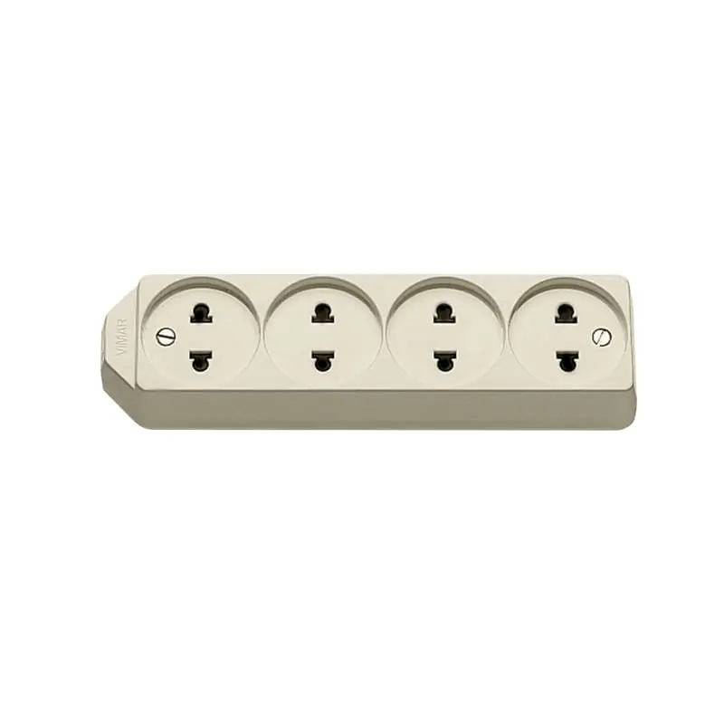 Presa mult. 4USA+EU avorio - Vimar 01271