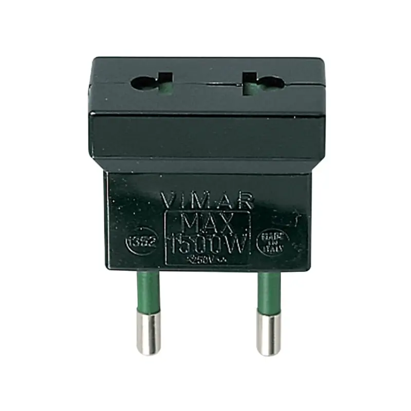 Adattatore S10 - USA+EU nero - Vimar 01352