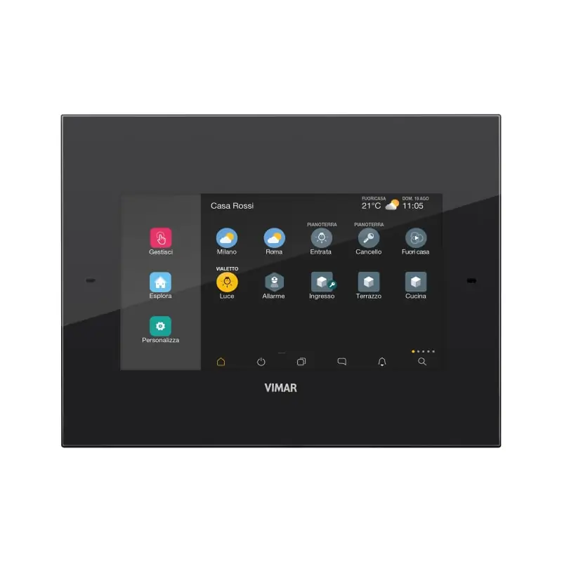 Touch screen domotico IP 7"" PoE nero - Vimar 01422