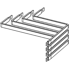 Kit M250 oriz 630/1600A passo75 P600 - BTicino TKC250L2