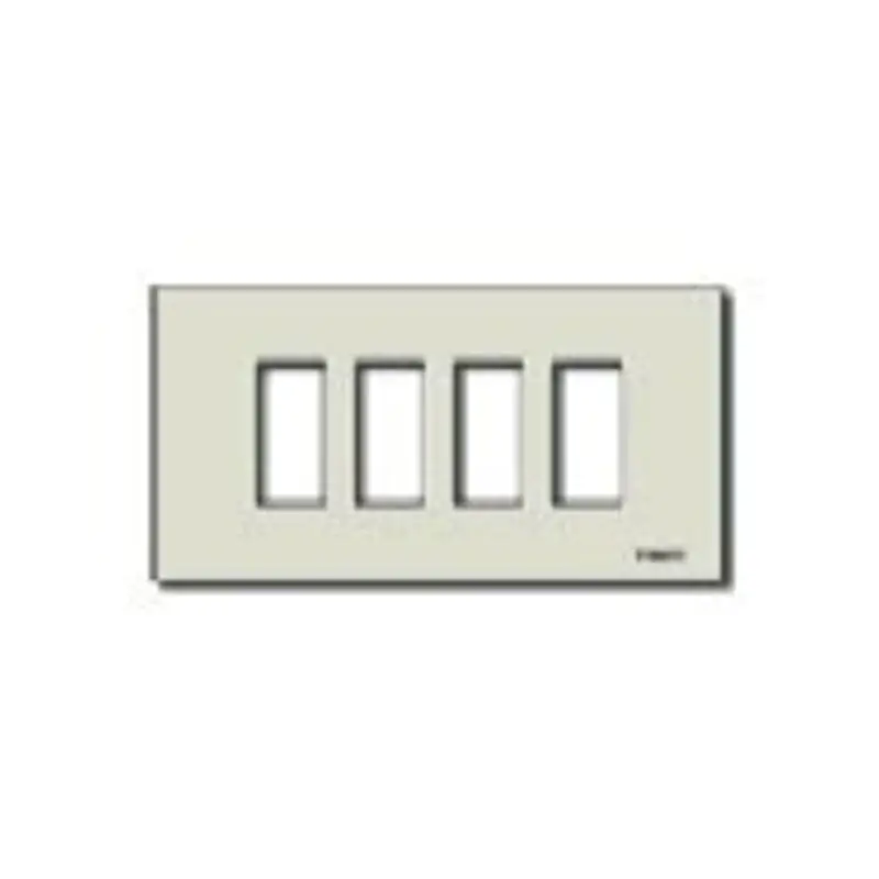 Placca 4M allum. scatto oro - Vimar 08638