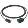 Cavo prolunga 3G1+spina piatta 5m nero - Vimar 0P32389