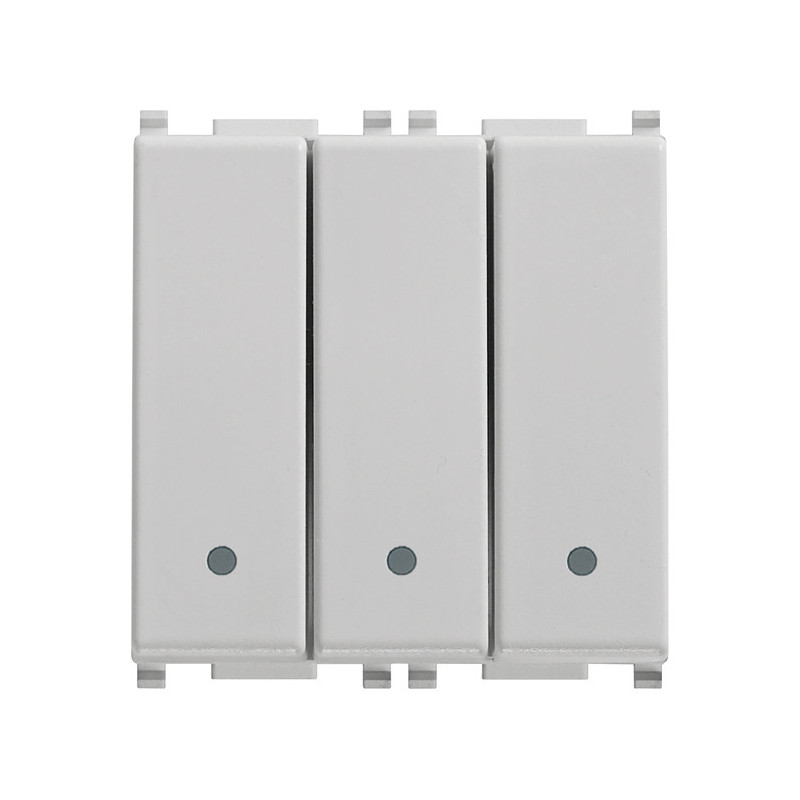 Tre deviatori 1P 20AX Silver - Vimar 14007.SL