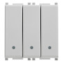 Tre deviatori 1P 20AX Silver - Vimar 14007.SL