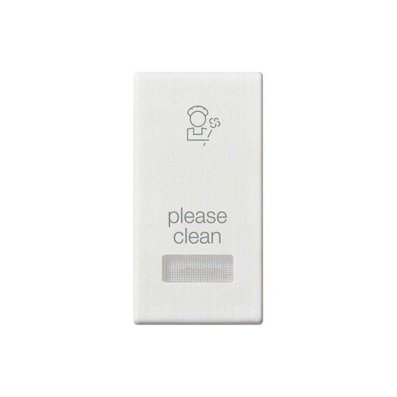 Tasto 1M con diffusore simb. PLS bianco - Vimar 14026.PLS