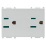 Due prese SICURY2P+T 15A USA+SASO Silver - Vimar 14243.SL