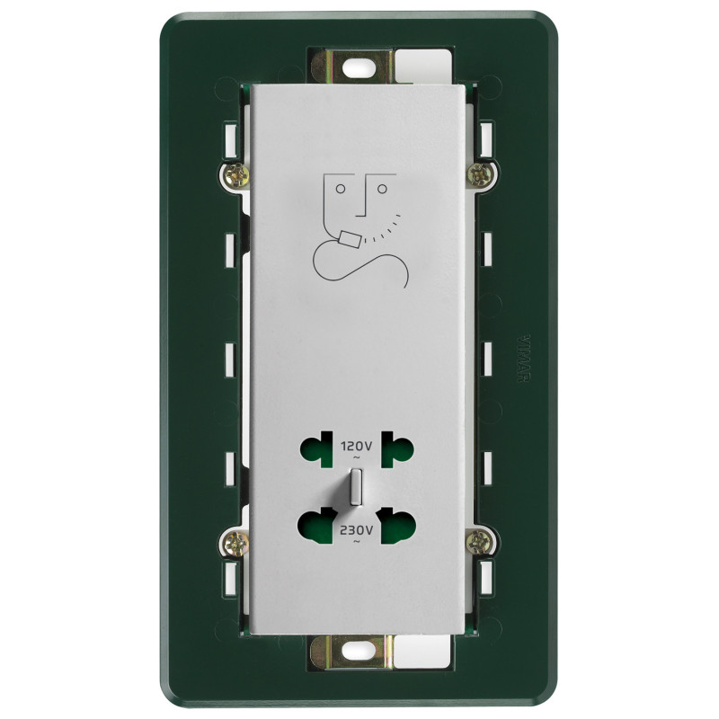 Presa per rasoio verticale 230V Silver - Vimar 14291.SL