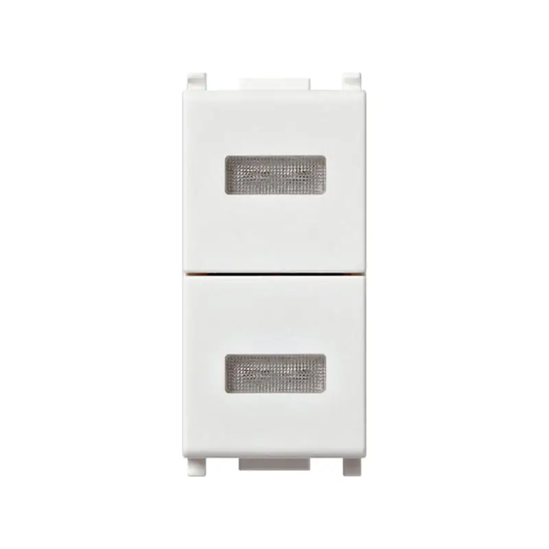 Doppia spia neutra bianco - Vimar 14388