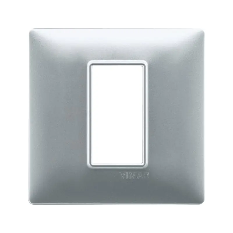 Placca 1M argento opaco - Vimar 14641.20