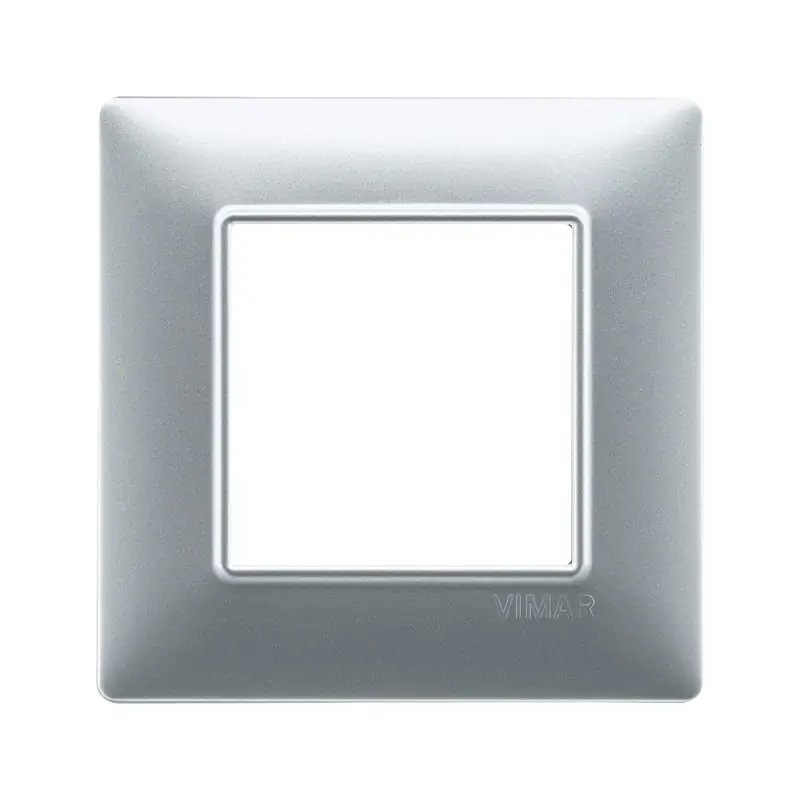Placca 2M argento opaco - Vimar 14642.20