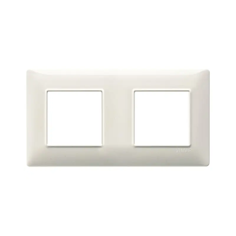 Placca 4M (2+2) int71 bianco granito - Vimar 14643.06