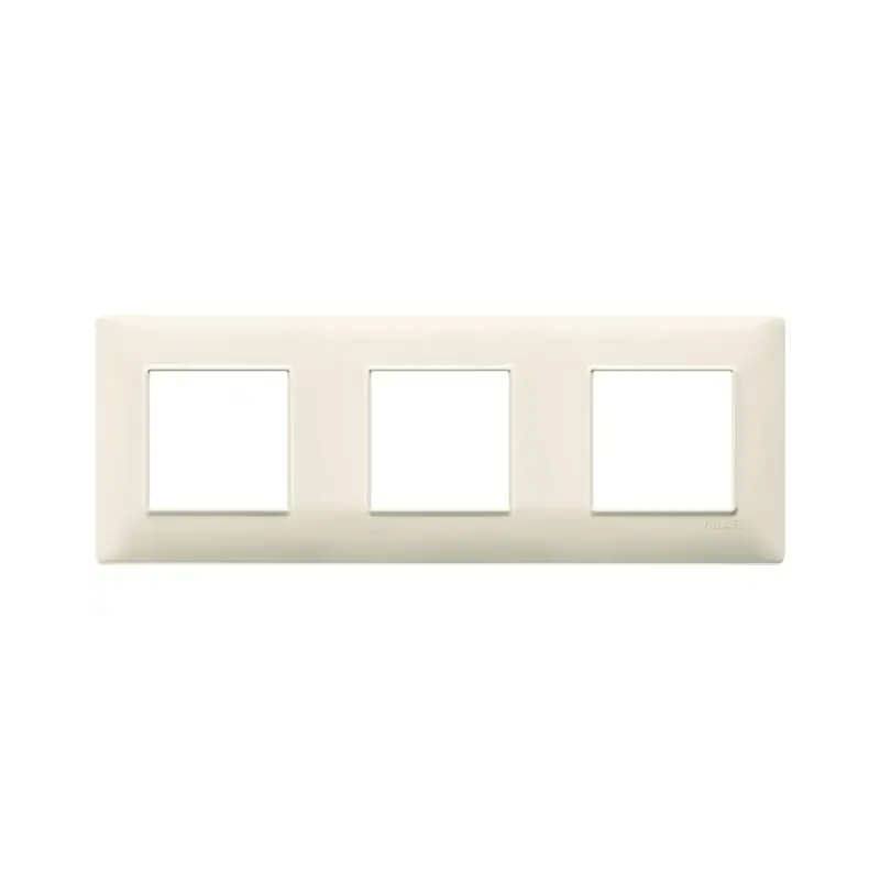 Placca 6M (2+2+2) int71 beige - Vimar 14644.03
