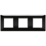 Placca 6M (2+2+2) int71 nero - Vimar 14644.05