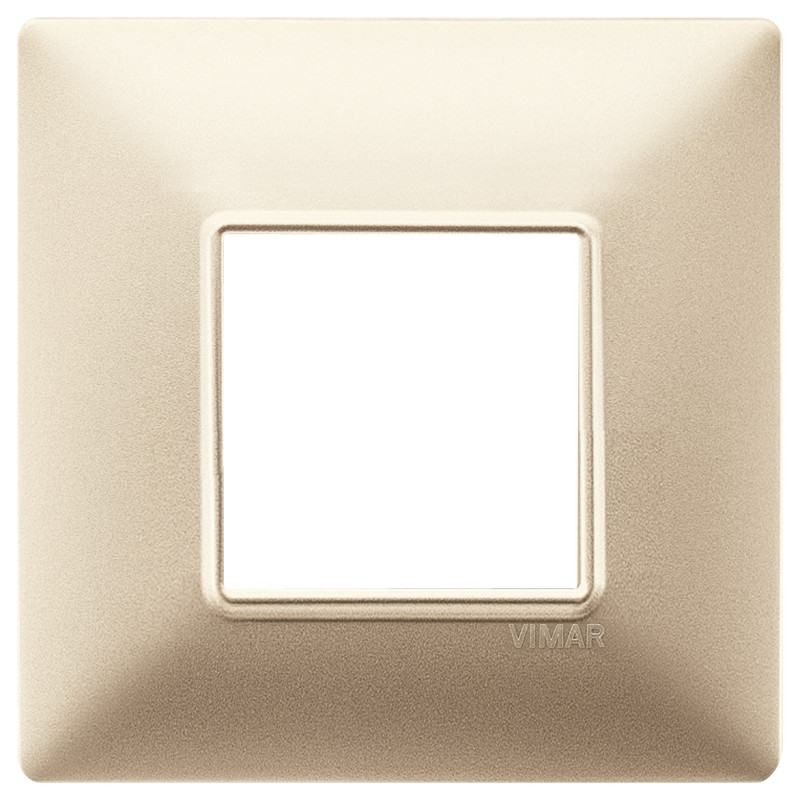 Placca 2M BS champagne opaco - Vimar 14647.22