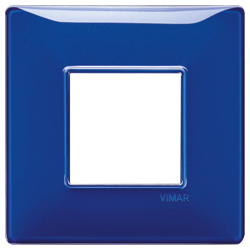 Placca 2M BS Reflex zaffiro - Vimar 14647.50