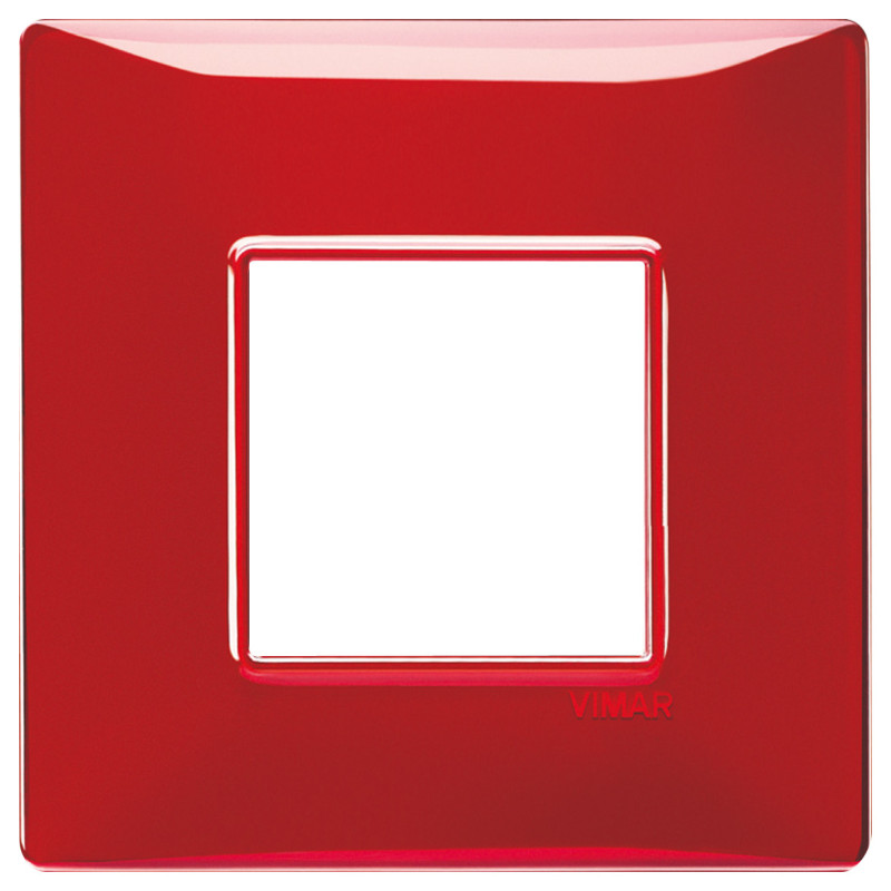 Placca 2M BS Reflex rubino - Vimar 14647.51