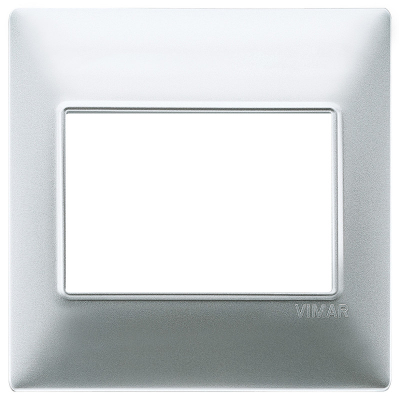 Placca 3M BS argento opaco - Vimar 14648.20