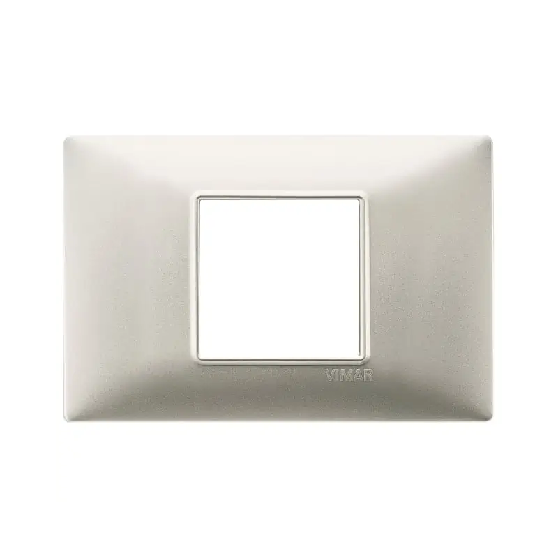 Placca 2M centrali nichel opaco - Vimar 14652.21
