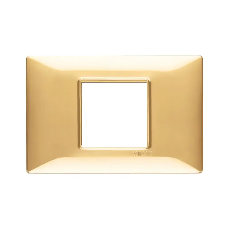 Placca 2M centrali oro lucido - Vimar 14652.24