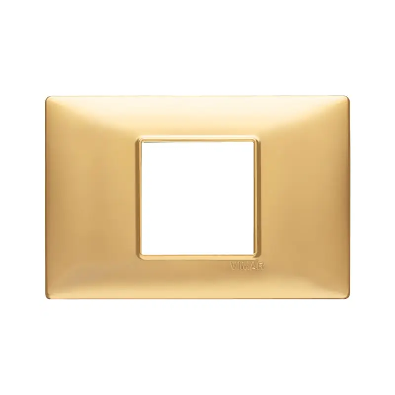 Placca 2M centrali oro opaco - Vimar 14652.25