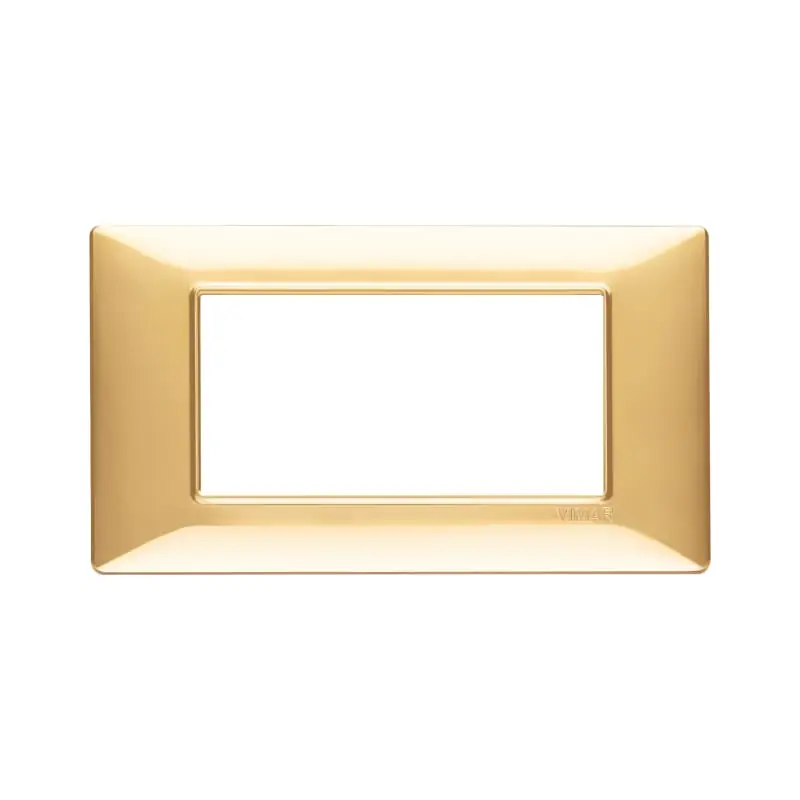 Placca 4M oro lucido - Vimar 14654.24