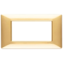 Placca 4M oro lucido - Vimar 14654.24